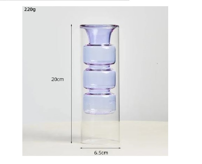 Glass Double Layer Vase