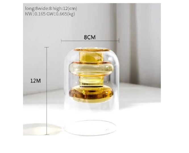 Glass Double Layer Vase1