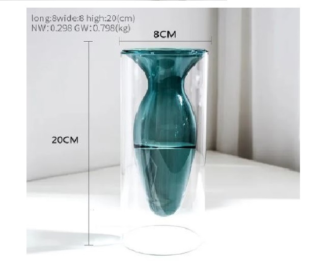 Glass Double Layer Vase3